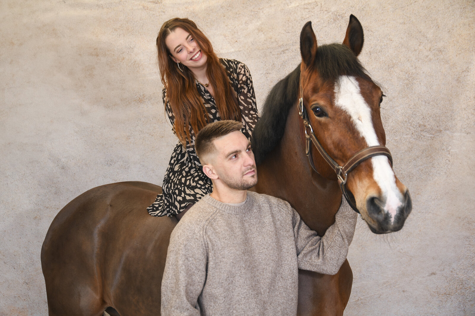 Séance studio fond sable