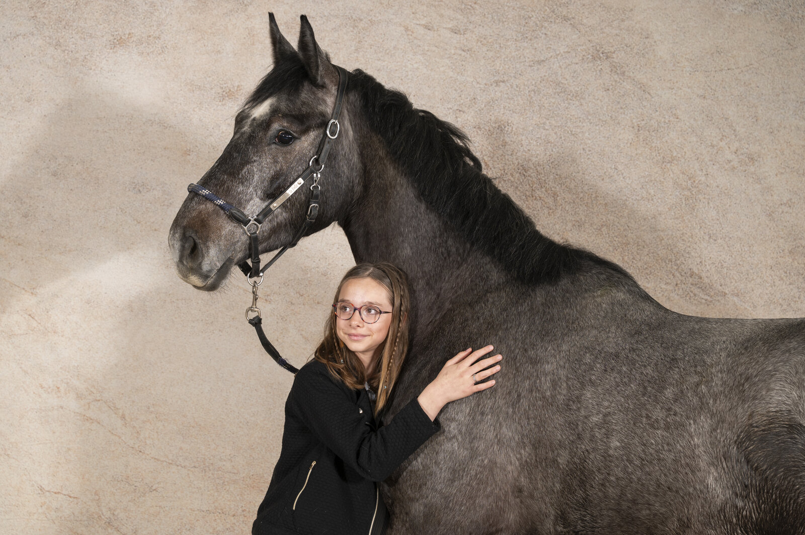 Séance studio fond sable