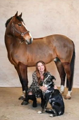 Julie Delevaque avec son cheval